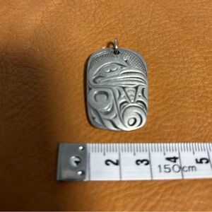 Frederick Canada Pewter Raven Pendant.